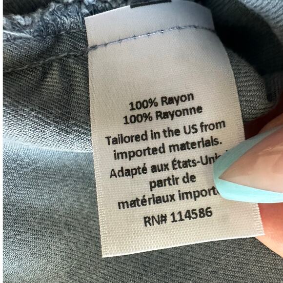 LA VI Shirt Womens Medium Blue Button Down Tunic Minimalist Lagenlook Casual - Picture 7 of 10